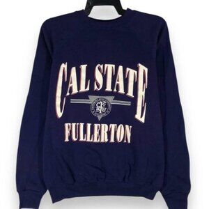 Cal State Fullerton University Retro College Graphic Crewneck Sweatshirt